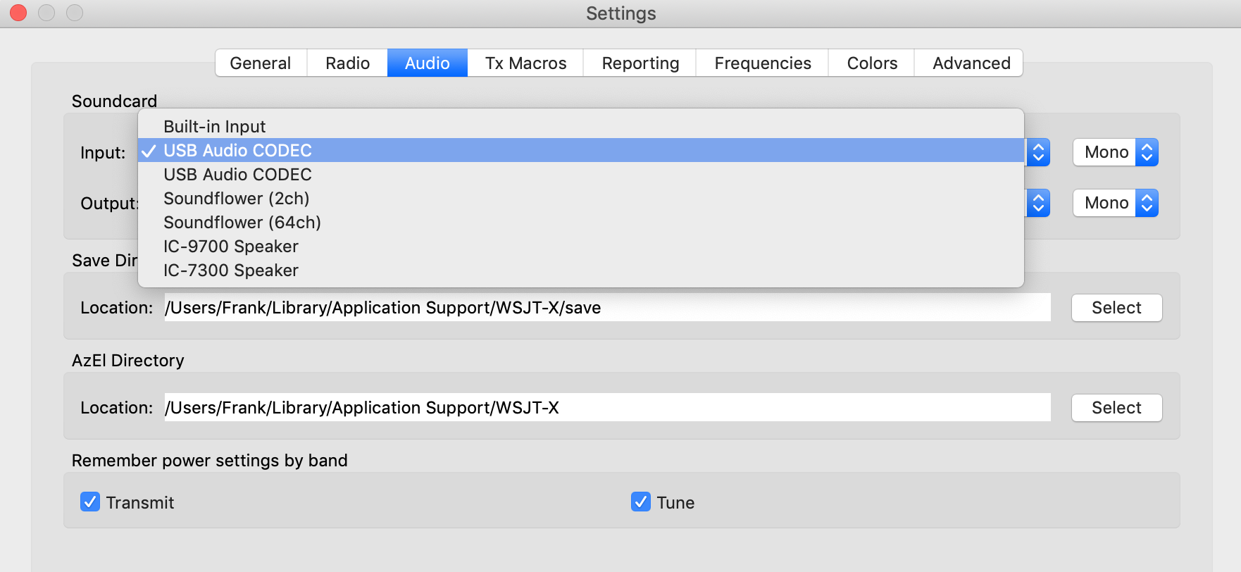 usb audio input mac